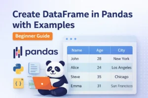 create dataframe in pandas step by step